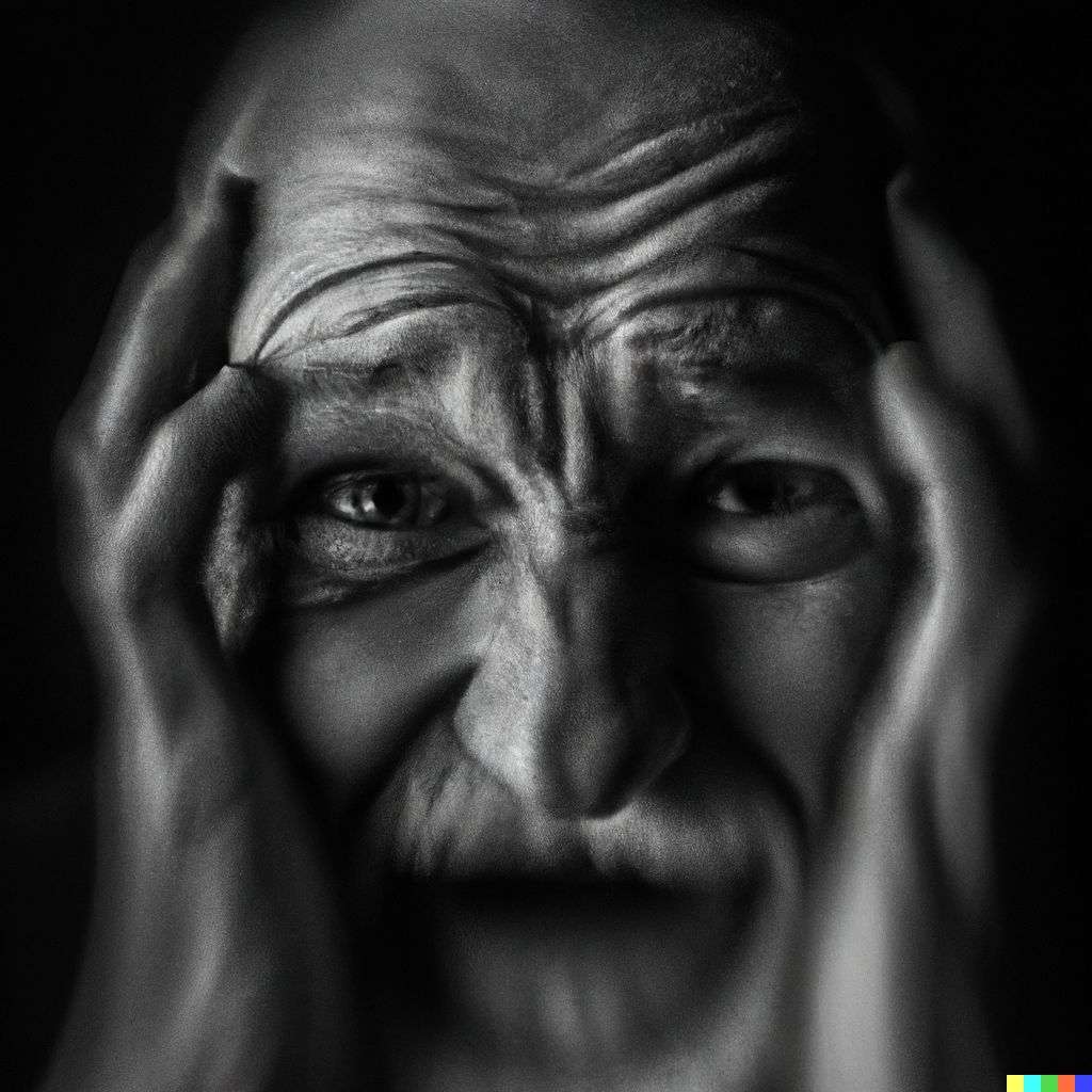 a representation of anxiety, photograph taken by Lee Jeffries